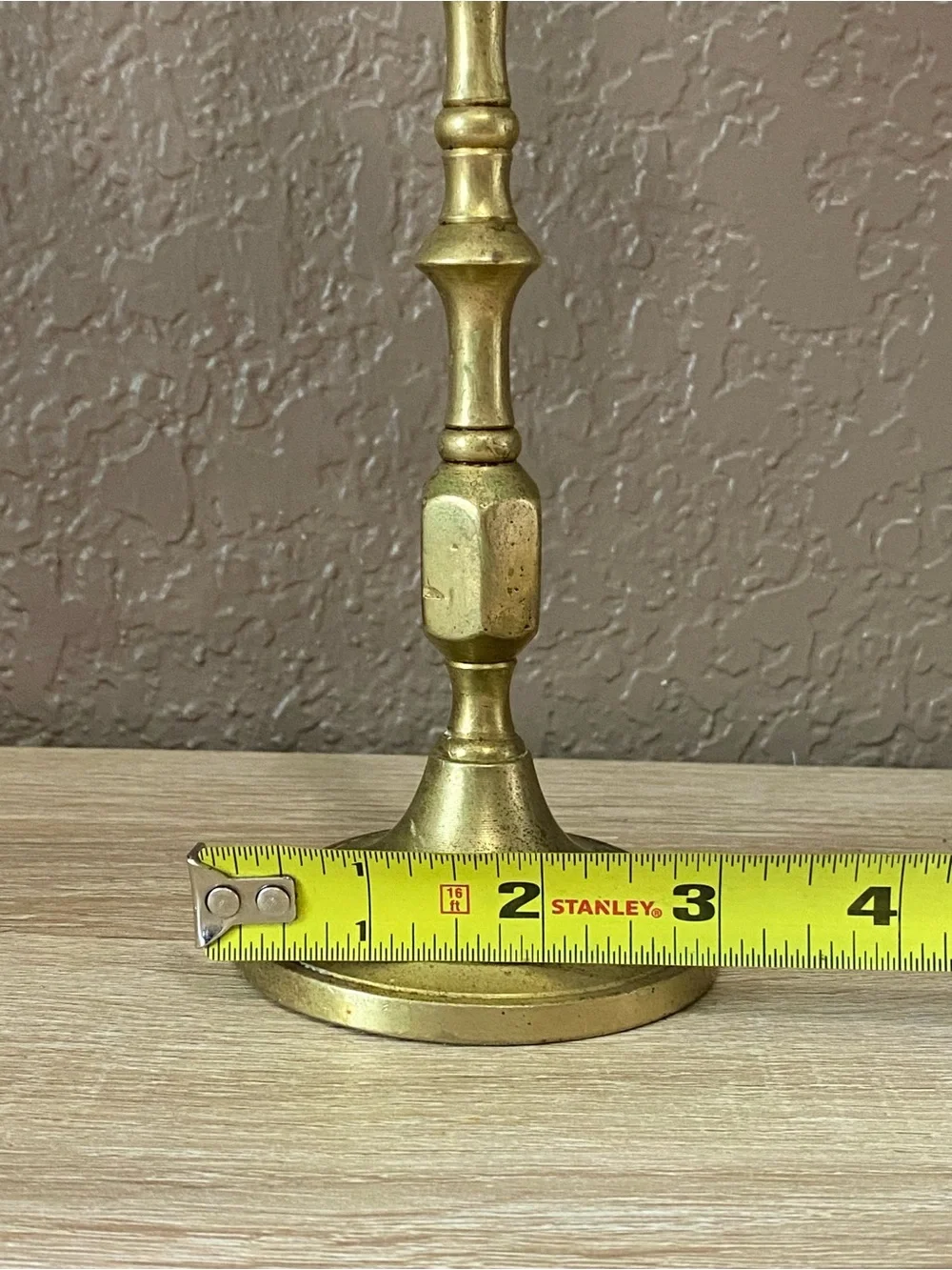 Brass Triple-Arm Lion Motif Candelabra